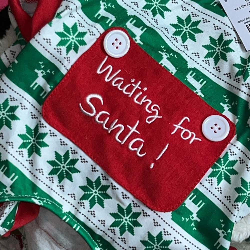 Hobby Lobby Green and Red Dog Jammies